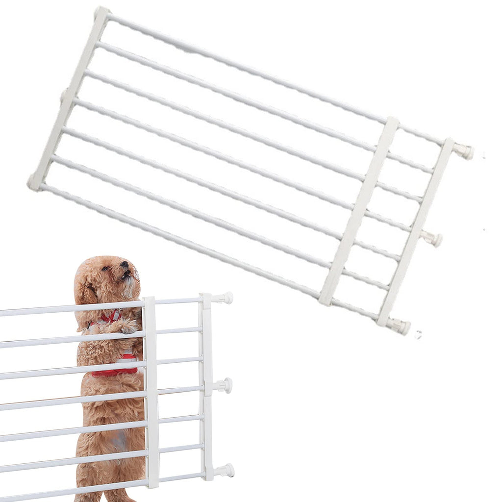 Pet Dog Gate for Indoor and Outdoor Retractable Isolation Door NO Drilling Adjust Size Supplies