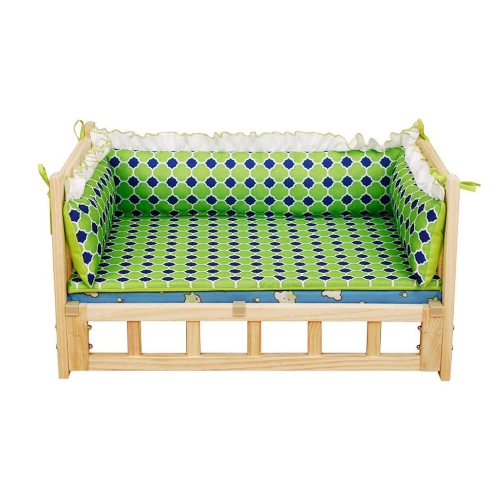 Wooden Pet Bed, Pet Supplies Pet Bed for Small Dog and Cats, Solid Wood Luxury Pet Lounger
