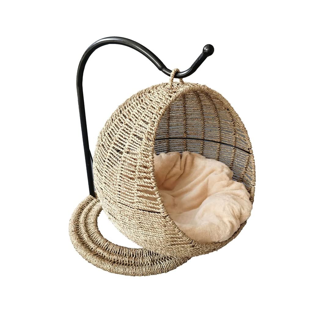 Pet Litter Cat Villa Layer Round Vine Nest Hanging Basket Dog Kennel Supplies
