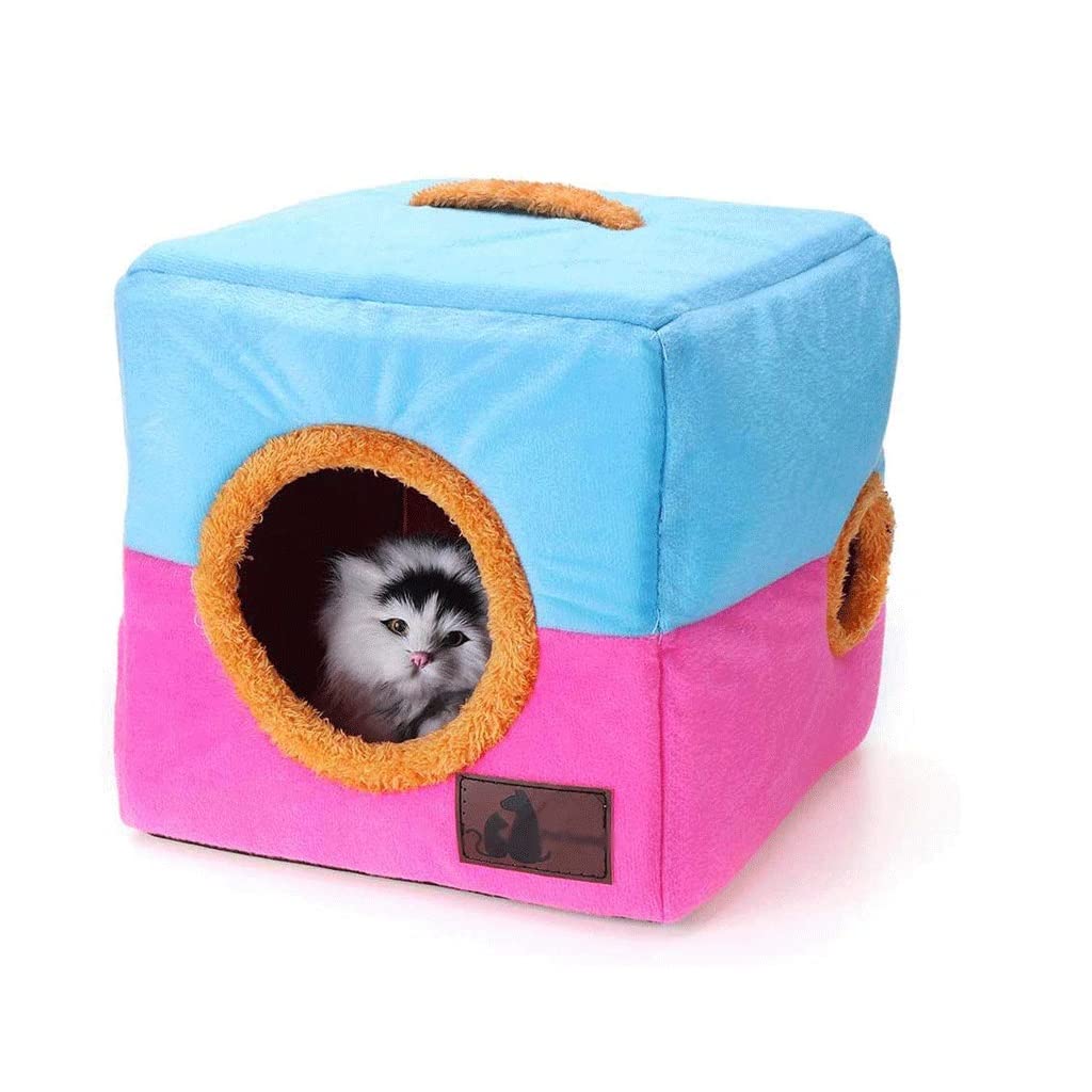 Pet Nest Universal Hole Nest Folding Small Dog Small Dog Dog Kennel Pet Nest Pet Supplies(Black)