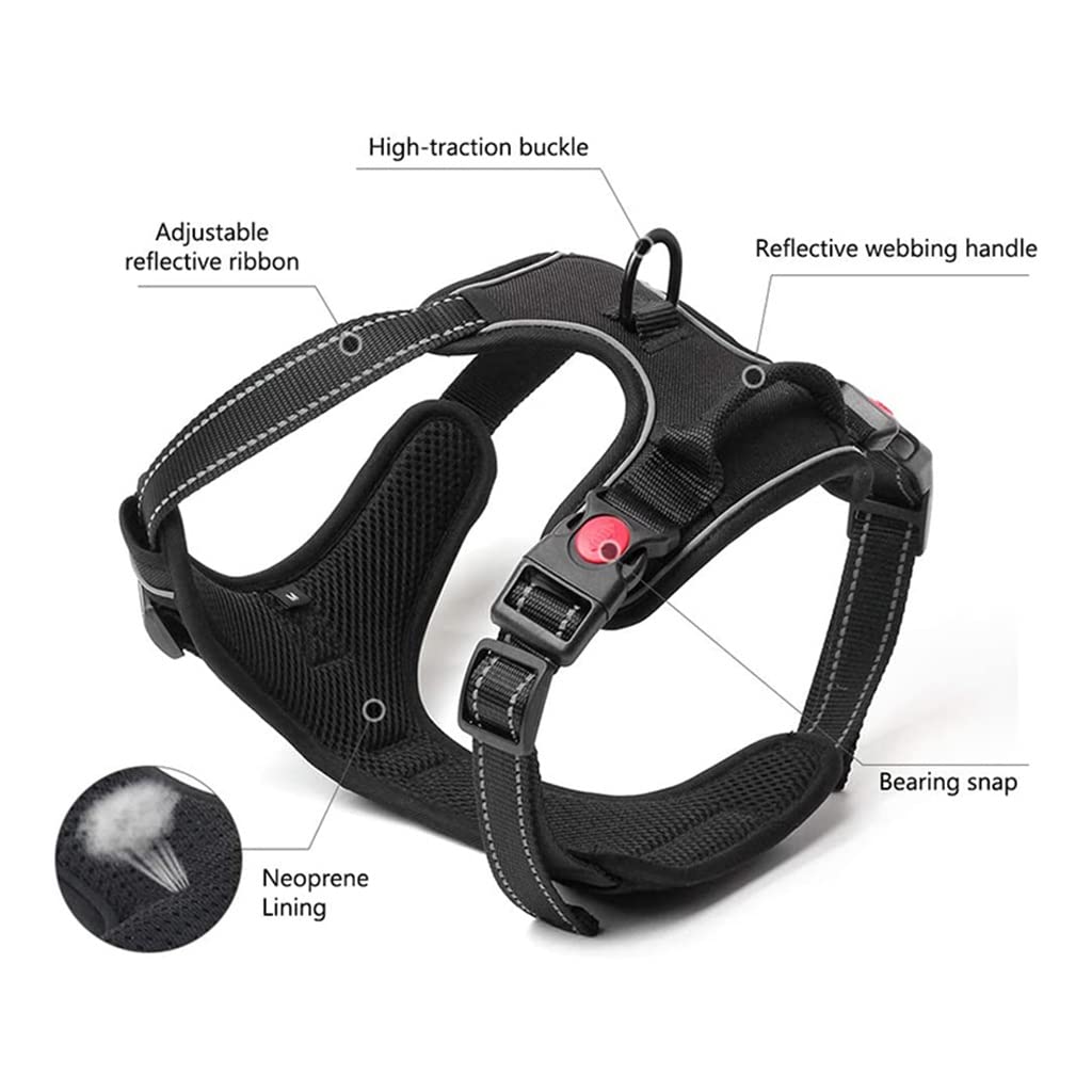 Dog Harness Anti-Traction Adjustable Reflective Breathable Vest Pet Supplies
