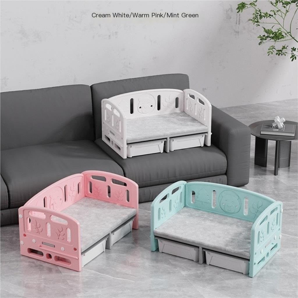 Pet Bed Pet Camp Bed Dog Bed Four Seasons Universal Cat Bed Removable and Washable Summer Cat Bed Dog Bed Pet Supplies Pet Beds for Cats(A)