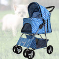 Pet Travel Stroller Washable Pet Stroller Fold Light Dog Cart Portable Pet Cart Small and Medium Cats and Dogs Pet Supplies 5 (2)