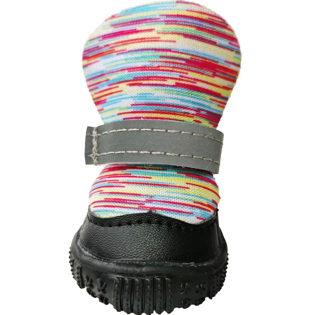 4pcs / Batch Pet Dog Shoes Soft Warm Boots Wear-Resistant Small Medium Dog Pet Supplies (Color : A, Size : Size 4) (A Size 5)