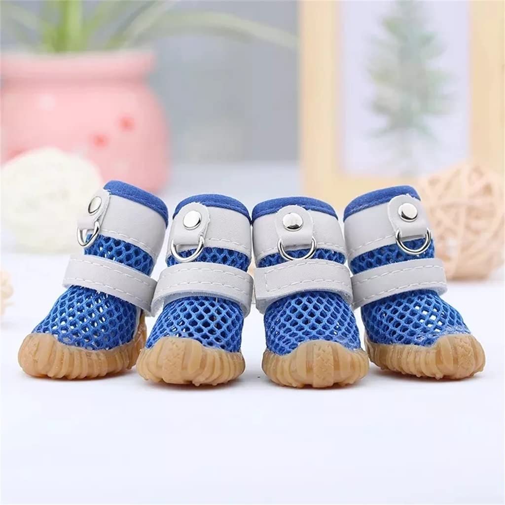 Dog Rain Boots 4 Pieces Shoe Covers Pet Supplies Sandals Wearable Pets(Size 4)