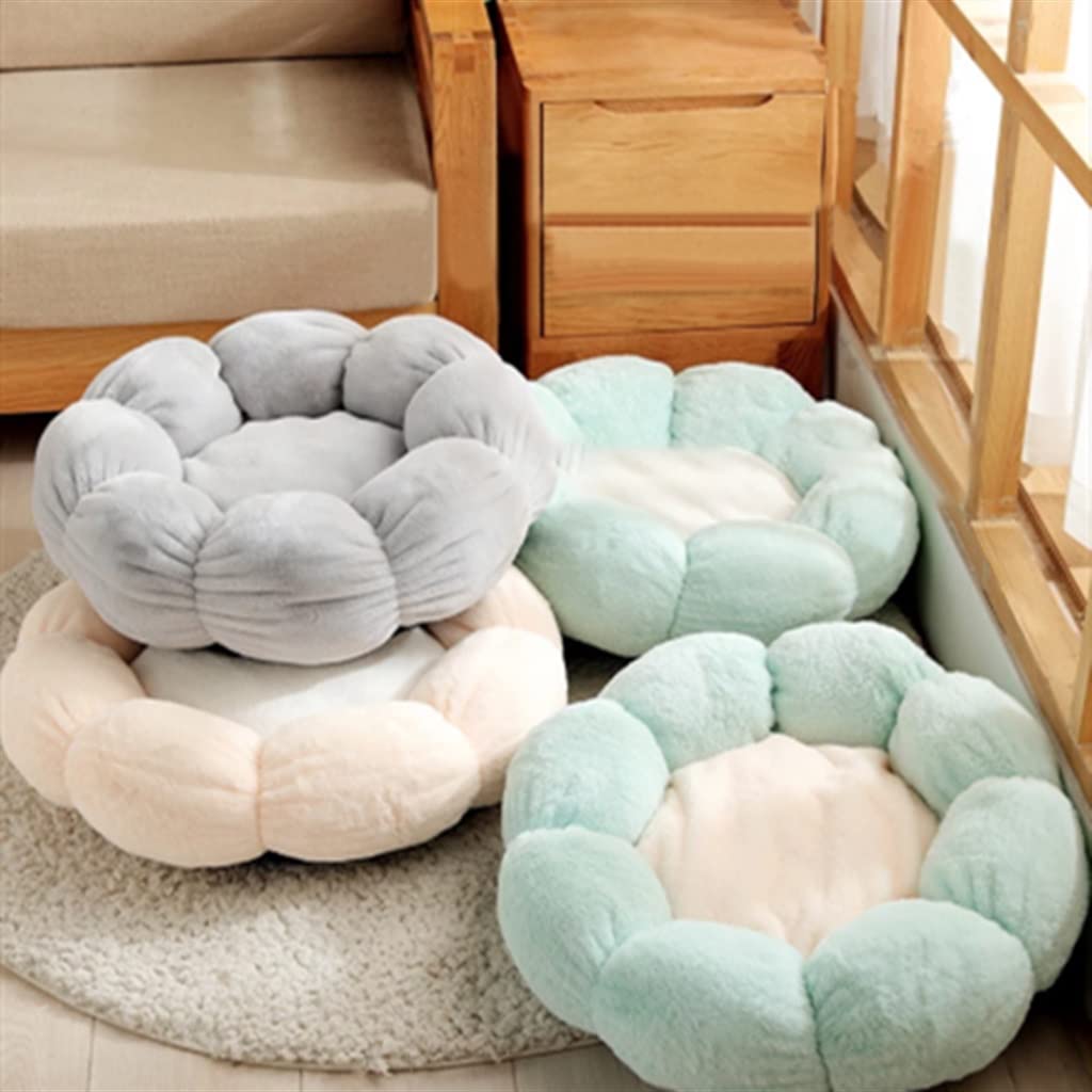 Sleeping Bed Small Medium Pet Products Dog Supplies Soft Round Flower Cushion Mats Kennel Warm