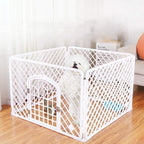 NYKK Dog cage Kennel Dog Fence Pet Fence Indoor Removable Dog Cage Dog Fence Household Cat Fence Supplies White 90 * 90 * 60cm Dog cage Kit Cage Kennel