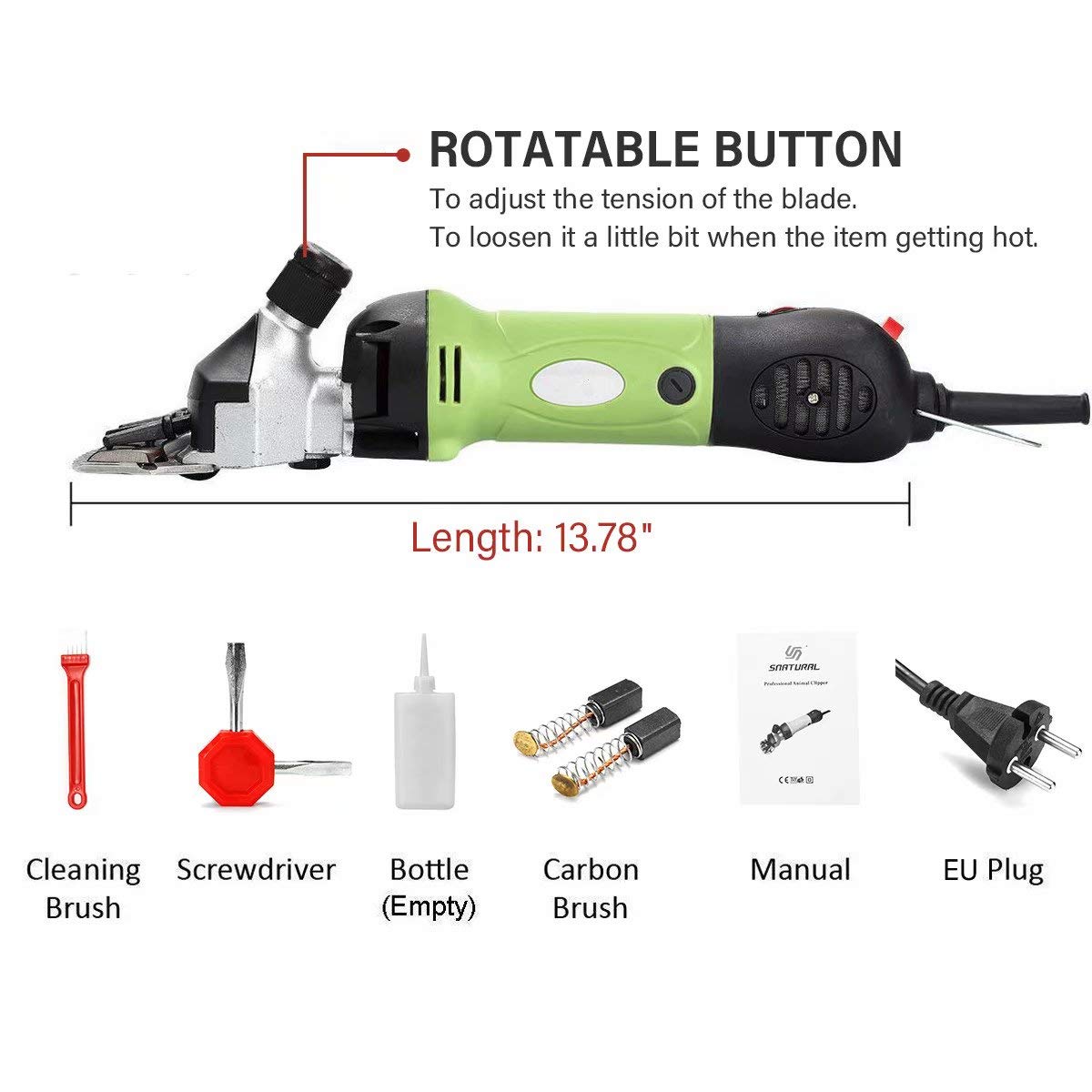 GagalU Hair Grooming Trimmer 1080W 220V Electric Shearing Clipper Shear Sheep Goats Alpaca Shears Pet Hair Shearing Machine Cutter Wool Scissor Farm Supplies