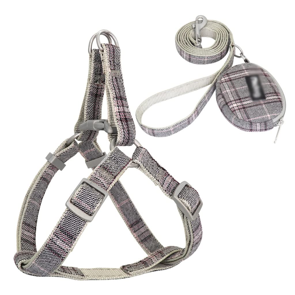 Dog Harness Adjustable Nylon Pet Puppy Vest Leash Suit Small and Medium-Sized Dogs and Cats Supplies