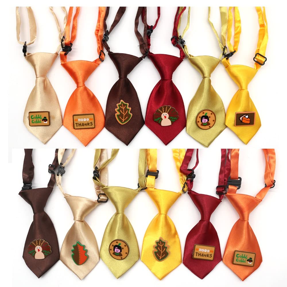 50 Fall Pet Supplies Dog Bandana Thanksgiving Bows Small Bowtie Neckties Collar Accessoreis Hair