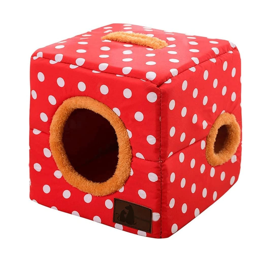 Pet Nest Universal Hole Nest Folding Small Dog Small Dog Dog Kennel Pet Nest Pet Supplies(Black)