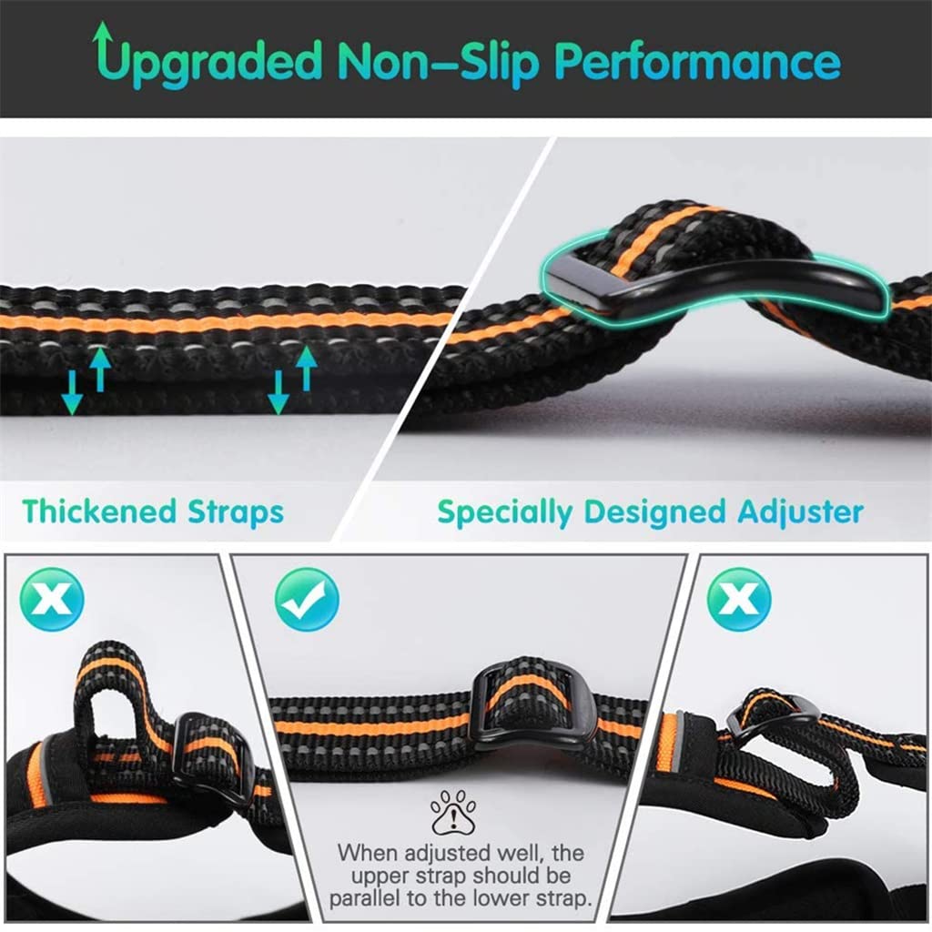 No Pull Dog Harness for Walking Pet Supplies Harness Adjustable Breathable Soft Vest for Pets (A X)