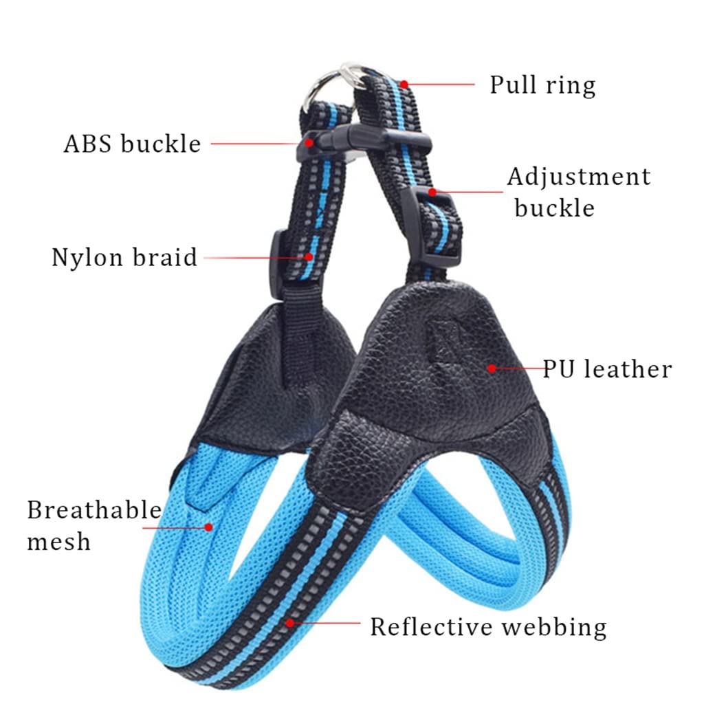 Breathable Nylon Mesh Dog Harness Adjustable and Leash Set Accessories Pet Supplies