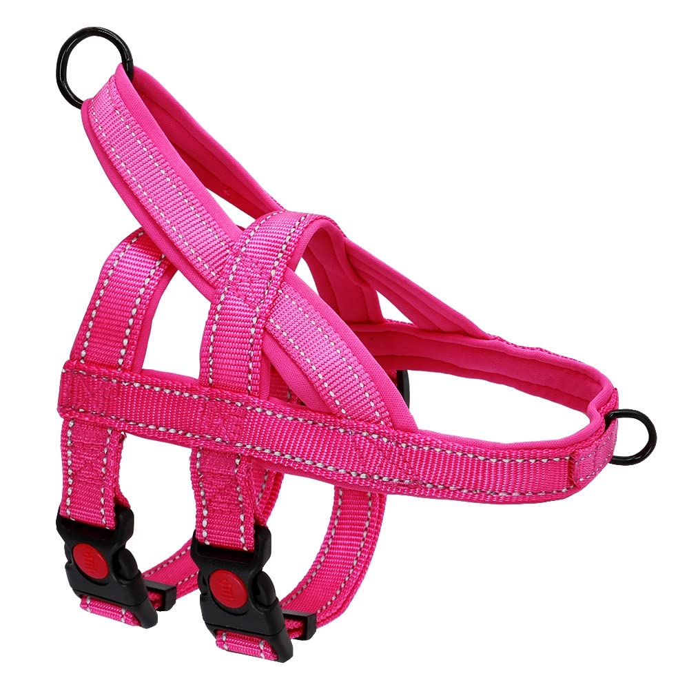 No Pull Nylon Dog Harness Reflective Adjustable Dog Harness Vest for Medium Large Dogs Walking Training Belt Pet Supplies