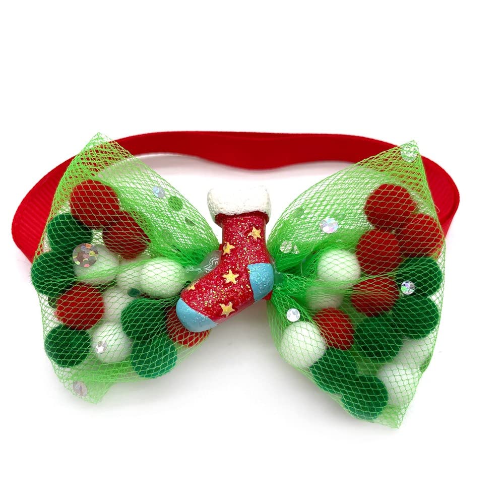 50/100pcs Small Dog Christmas Product Necktie Pet Cat Bowtie Collar for Grooming Supplies Accessories for Dogs