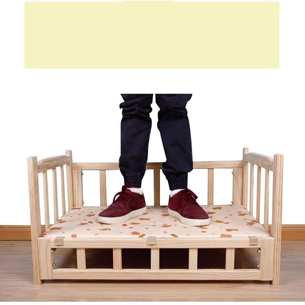 Wooden Pet Bed, Pet Supplies Pet Bed for Small Dog and Cats, Solid Wood Luxury Pet Lounger