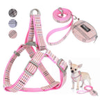 Dog Harness Adjustable Nylon Pet Puppy Vest Leash Suit Small and Medium-Sized Dogs and Cats Supplies