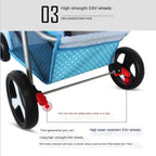Pet Strollers Lightweight Foldable Pet Stroller for Cats and Dogs, Three-Wheeled Pet Stroller, Dog Stroller Supplies Pet Stroller Medium(Z)