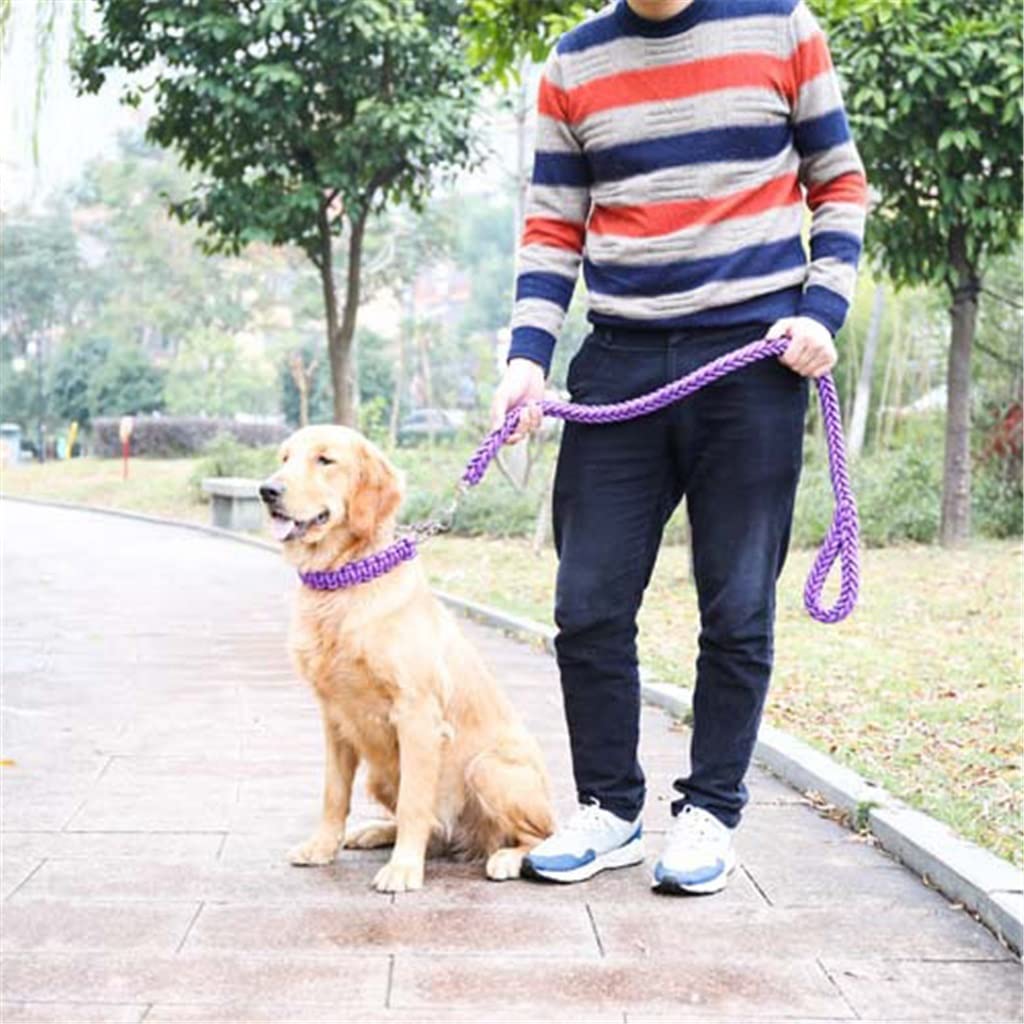 Woven Dog Collars P Nylon Adjustable Collar for Small Medium and Large Dogs Walking Artifact Pet Supplies