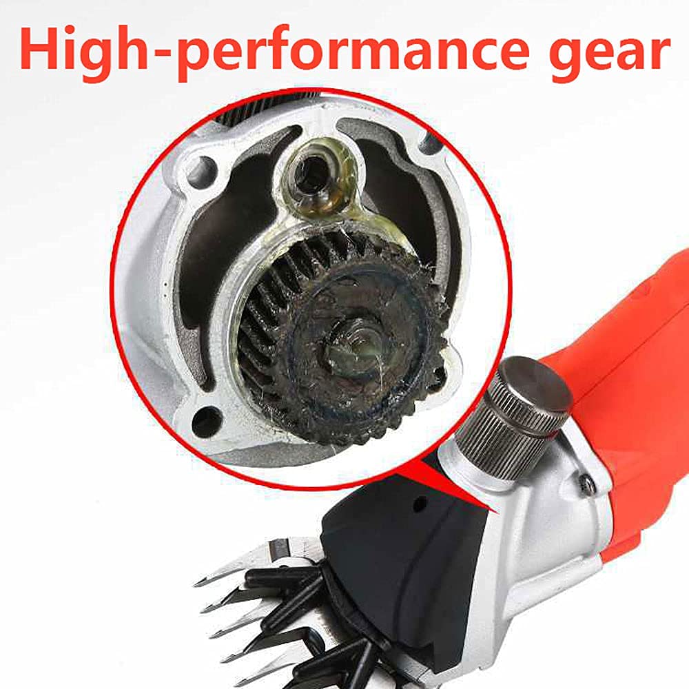 1200W Sheep Shears Electric Clipper 6 Speed Shearing Hand Piece Cutter Grooming Farm Pet Supplies Livestock for Goats Alpaca Sheep Hair Trimming Grooming