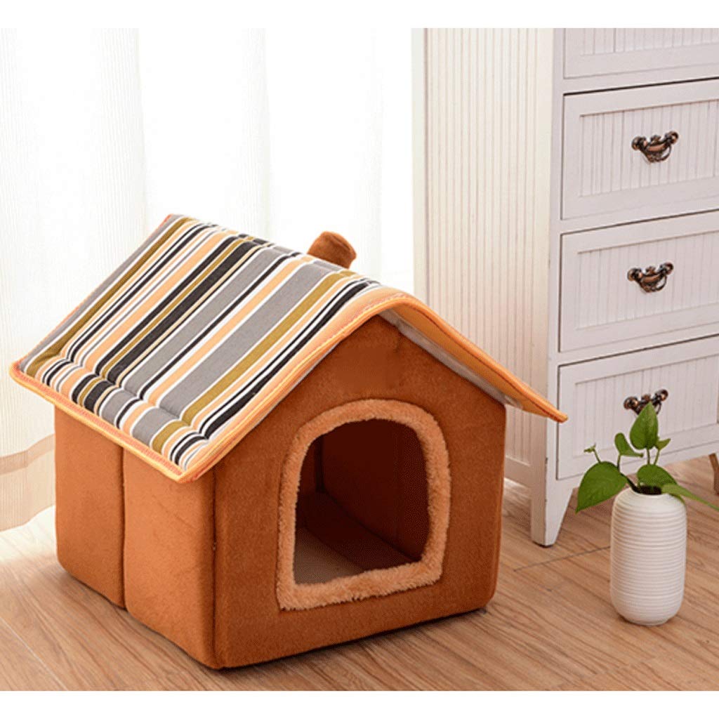 Pet Bed - Puppy Nest Detachable Pet Nest, Small Dog House Pet Supplies Cats Nest Villa(Blue)