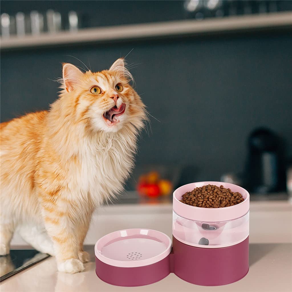 Dog Bowl Water Dispenser Automatic Storage Non-Slip Pet Bowls Food Feeder Container Supplies