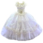 Princess Pet Dog Wedding Dress Cats Dress Puppy Skirt Clothes Pet Tutu Skirt Bride Costume Supplies (Size : Large) (X)