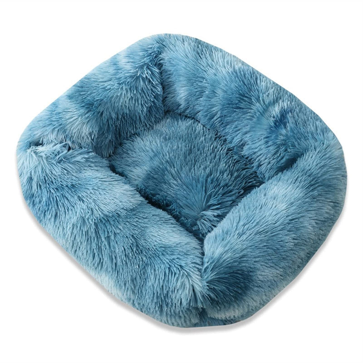 Pet Bed Kennel Dog Square Winter Warm Sleeping Bag Long Plush Puppy Cushion Mat Portable Supplies 46/50/60cm (Color : R, Size : 55x45x20cm) (D 66x56x18cm)