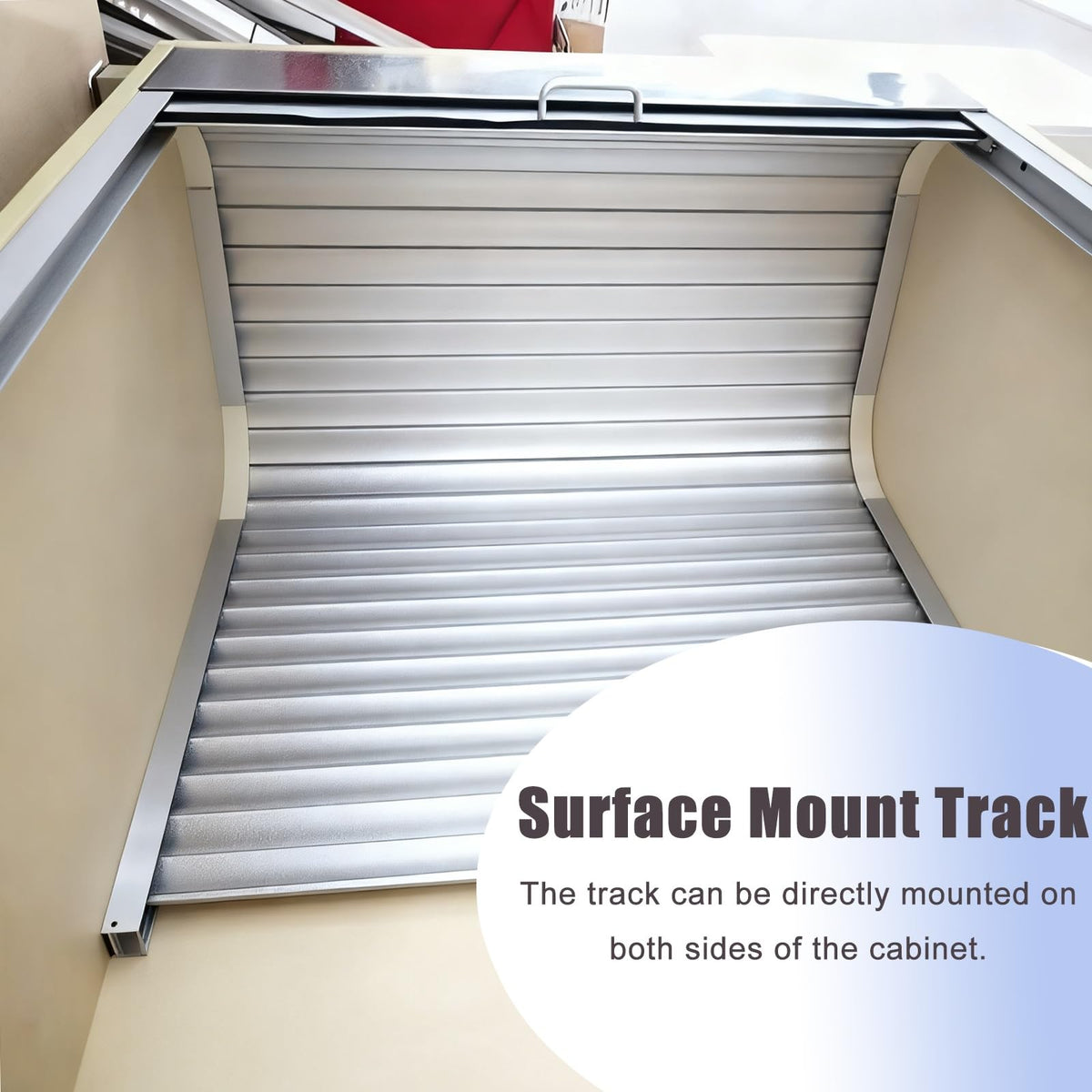 Small Tambour Door Kit Set 16 20 24 28 32 36”Wide，Retractable Roll Up Door for Spice Sauce/Pet Supplies Cabinets Reusable Cupboards Replacement Gate(18x38” (45.7x96.5cm))