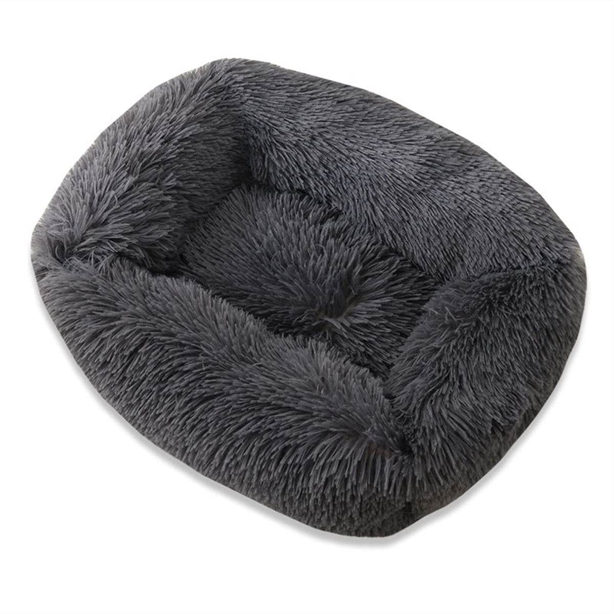 Pet Bed Kennel Dog Square Winter Warm Sleeping Bag Long Plush Puppy Cushion Mat Portable Supplies 46/50/60cm