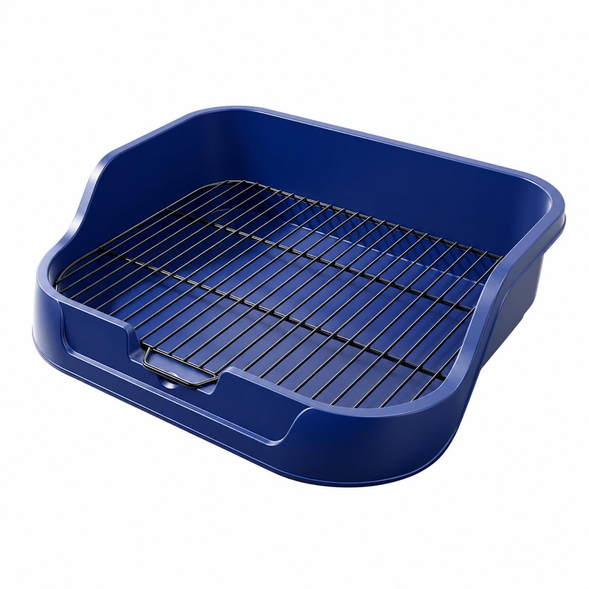 Gralara Dog Toilet with Metal Wire Grate Indoor Dog Toilet Tray with Metal Grate Low-Maintenance Pet Supply for Apartment, Yellow