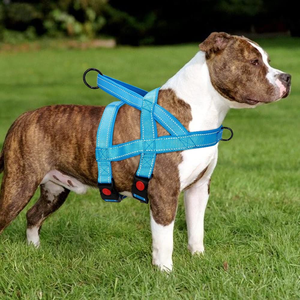 No Pull Nylon Dog Harness Reflective Adjustable Vest for Medium Large Dogs Walking Training Belt Pet Supplies