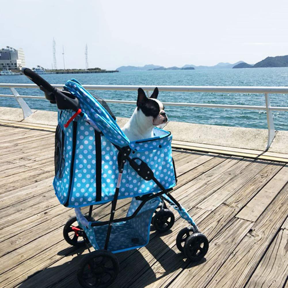 Pet Travel Stroller Washable Pet Stroller Fold Light Dog Cart Portable Pet Cart Small and Medium Cats and Dogs Pet Supplies 5 (1)