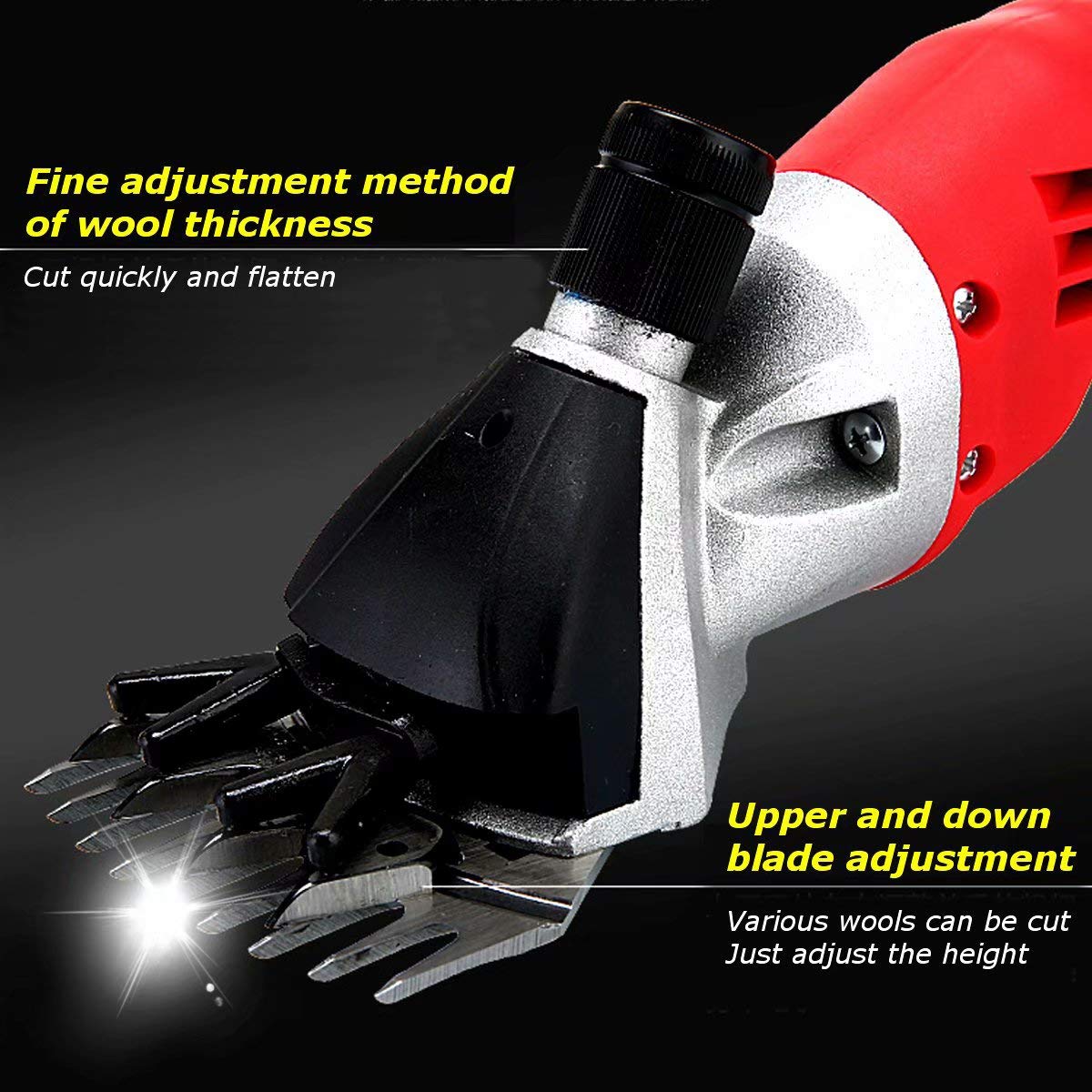 GagalU Professional Goats/Alpaca/Sheep Shear 500W Electric Sheep Dog Pet Hair Clipper Animal Shearing Supplies Goat Alpaca Farm Cut Machine with 6 Speed Shaver Cut Machine