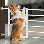 Pet Dog Gate for Indoor and Outdoor Retractable Isolation Door NO Drilling Adjust Size Supplies