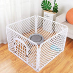 NYKK Dog cage Kennel Dog Fence Pet Fence Indoor Removable Dog Cage Dog Fence Household Cat Fence Supplies White 90 * 90 * 60cm Dog cage Kit Cage Kennel