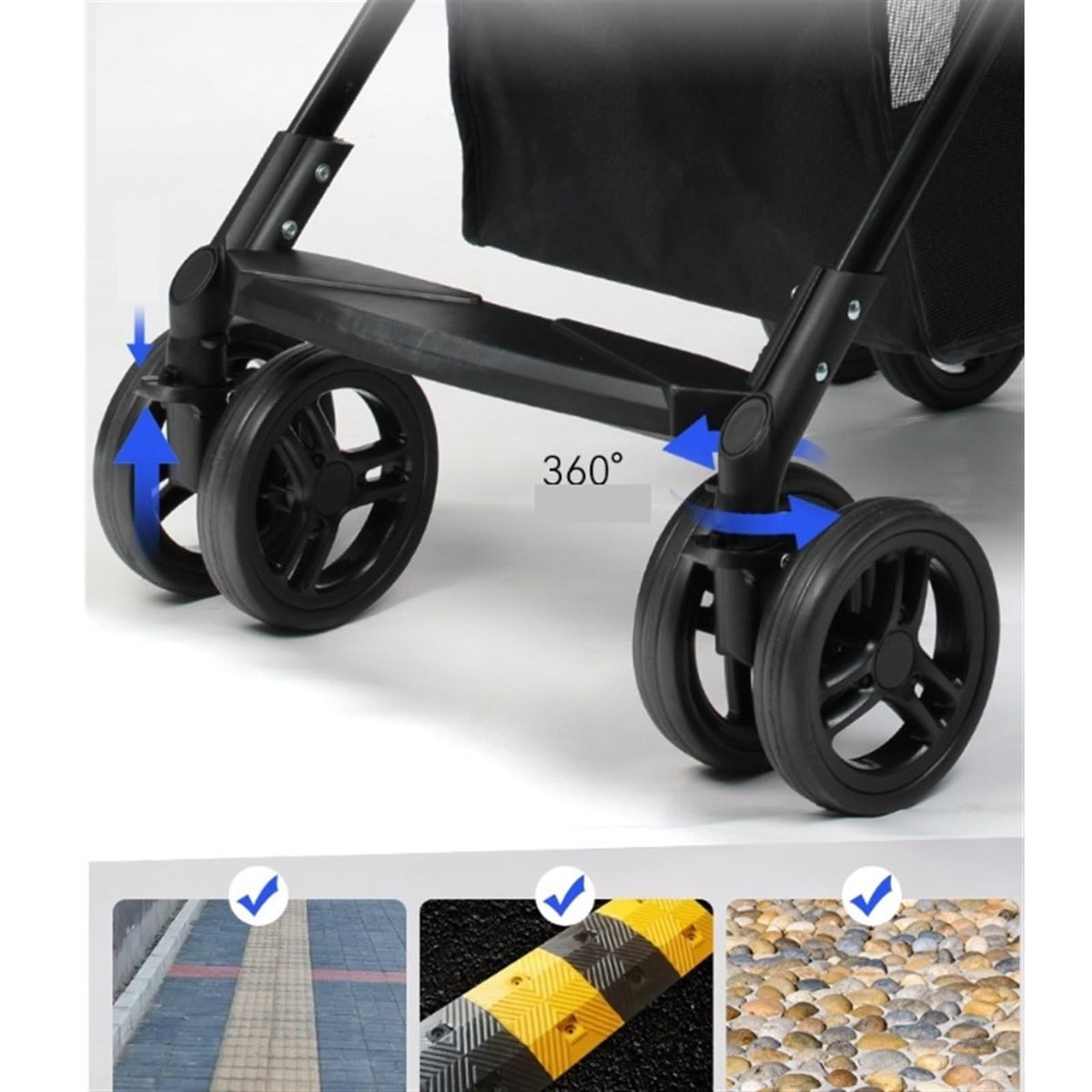 pet Toilet Folding Multi-Function Out of The Car, Can Separate Pet Outdoor Cart, Portable Supplies Standard Litter Boxes(Green)