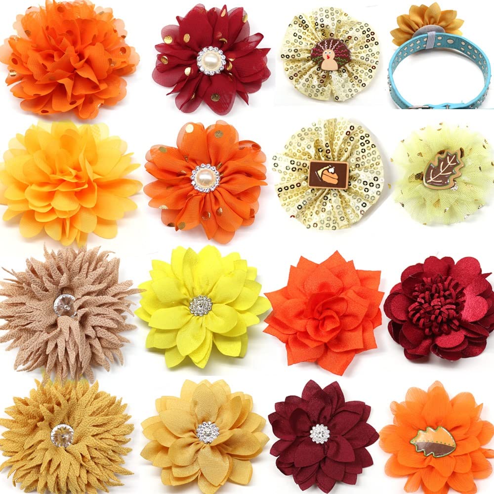 50 Fall Pet Supplies Dog Bandana Thanksgiving Bows Small Bowtie Neckties Collar Accessoreis Hair