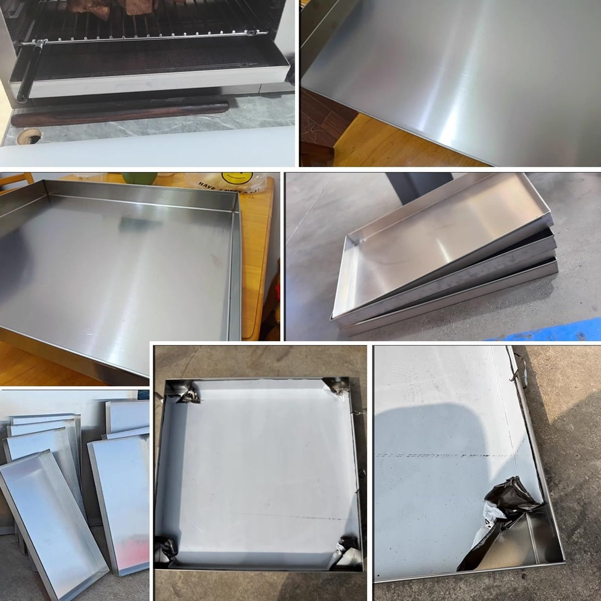 Stainless Steel Dog Crate Replacement Tray - Chew-Resistant, Leak-Proof Floor Pan with Welded Design for Pet Crate, Easy to Clean, Durable Pet Supplies