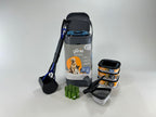Ultimat Pet Genie Waste Management Kit - Tall & Portable Scoops, 1 Year Supply of Pet Genie Refills, Bag Dispenser, Powerful Cordless Pressure Washer, 10 Eco Waste Bags for Pet Waste. All-in-One.