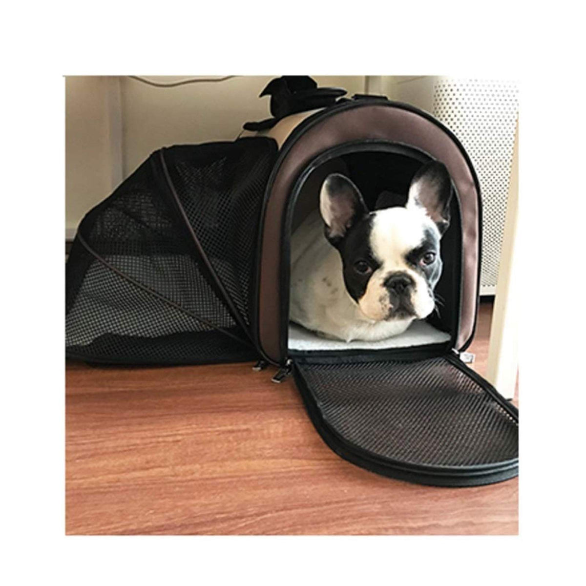 Pet Bag - Pet Carrier for Expandable Soft Sided Pet Tote Carriers Bags Portable Pet Supply Carrier Bags for Puppies (A)