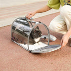 Pet Bag - Expandable Soft Sided Tote Carriers Bags,Folding Pets Kitten,Portable Supply for Puppies(D)